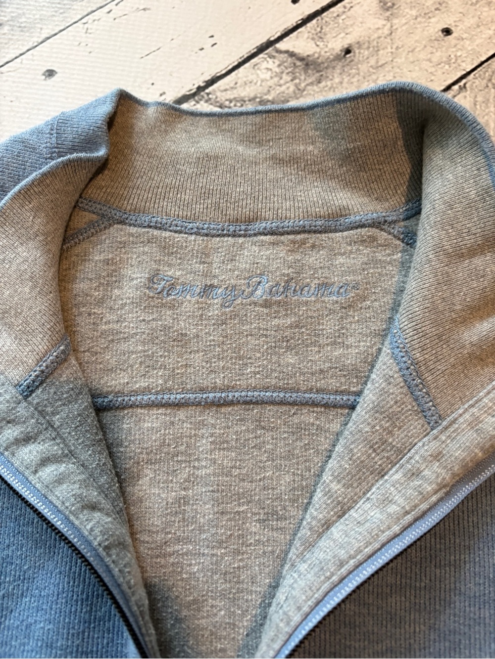 Tommy Bahama - Reversible quarter zip sweater